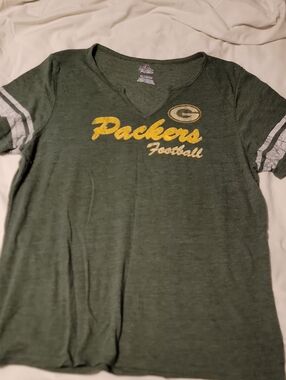 Green Packers Football Tee - Women's Fit